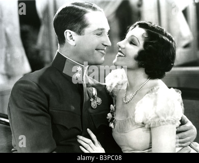 THE SMILING LIEUTENANT 1931 Paramount film with Maurice Chevalier and Claudette Colbert Stock Photo