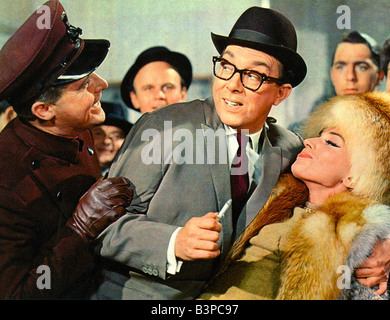 THE INTELLIGENCE MEN  1965 Rank film with Ernie Wise at left and Eric Morcambe aka Spylarks Stock Photo