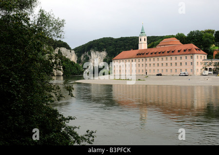 Weltenburg Abbey on the Danube River, Bavaria, Germany, Europe Stock Photo