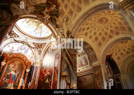 side chapel in Saint Louis De France San Luigi dei Francesi Rome Stock Photo