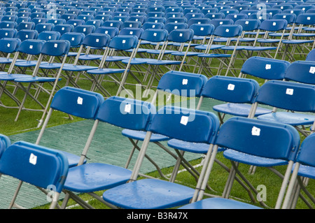 empty concert seating Stock Photo