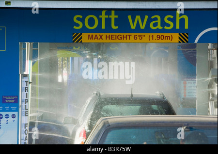 A car wash in Carlisle Cumbria UK Stock Photo