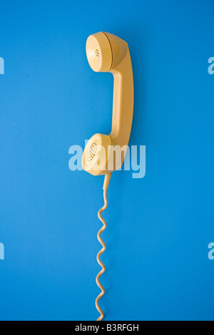 yellow telephone Stock Photo