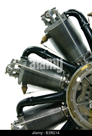 80 hp Le Rhone rotary aero engine Stock Photo