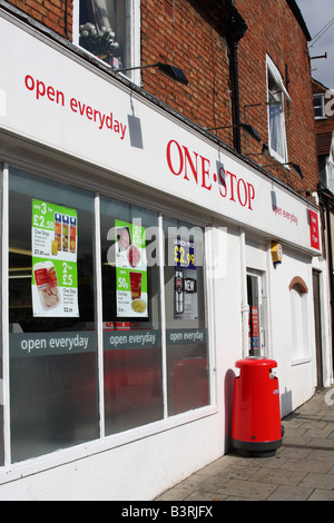 A One Stop convenience store in a U.K. town. Stock Photo