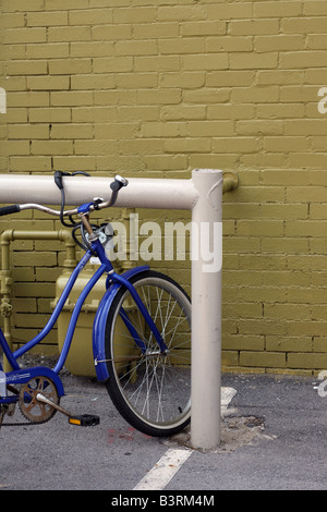 A testimony to high gasoline prices--bicycles are making it to the workplace! Stock Photo