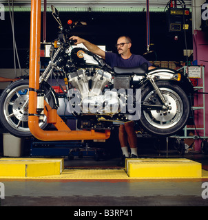 HARLEY DAVIDSON MOTORCYCLE PLANT (THE ONLY MOTORCYCLE MADE IN USA), YORK, PENNSYLVANIA, USA Stock Photo