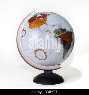 Silo of the earth on a stand a globe Stock Photo