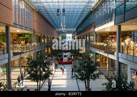 Interior of the Potsdamer Platz Arkaden shopping mall in Berlin Germany Stock Photo