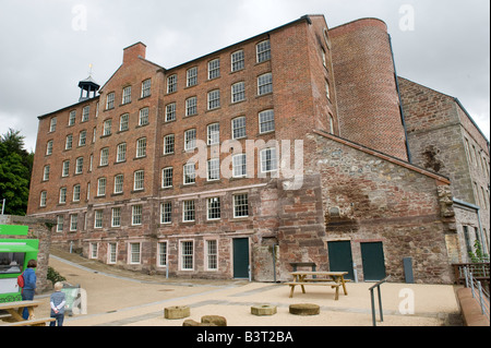 Stanley Mills Perthshire Scotland Historic water powered cotton mill on the banks of the River Tay Stock Photo