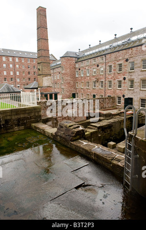 Stanley Mills Perthshire Scotland Historic water powered cotton mill on the banks of the River Tay Stock Photo