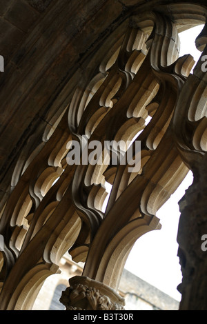 Monastery in Santas Creus, Spain. May 2006. Architectural Detail. Stock Photo