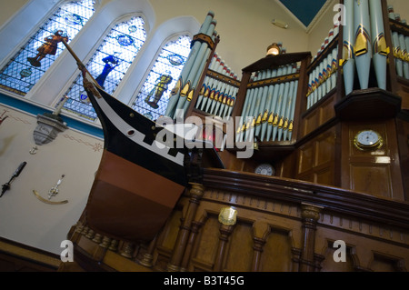 Ship Shaped Pulpit of the Sinclair Seamens Presbyterian Church, Belfast Stock Photo