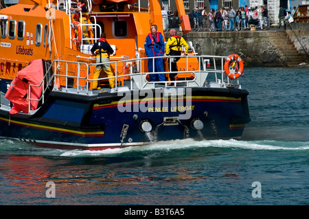 Detail of the stern of the Penlee lifeboat the Ivan Ellen. Stock Photo