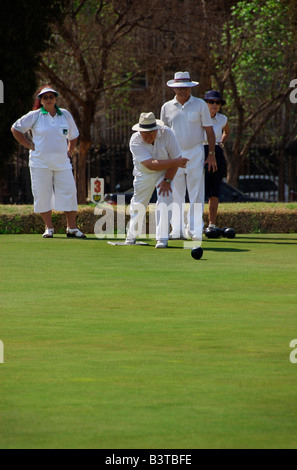 Africa, South Africa, Gauteng, Pretoria, local lawn bowling club Stock Photo