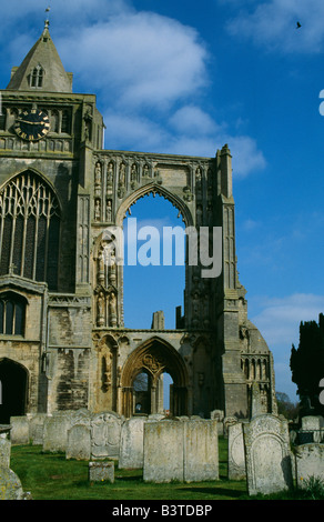 England, Lincolnshire, Crowland. Crowland Abbey. Stock Photo