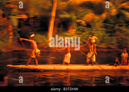 Oceania, Indonesia, Irian Jaya. Asmat people. Stock Photo