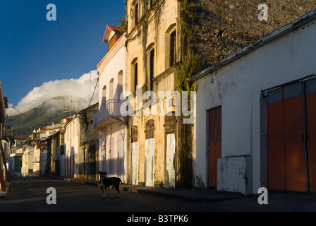 MARTINIQUE. French Antilles. West Indies. Street in St. Pierre. Stock Photo