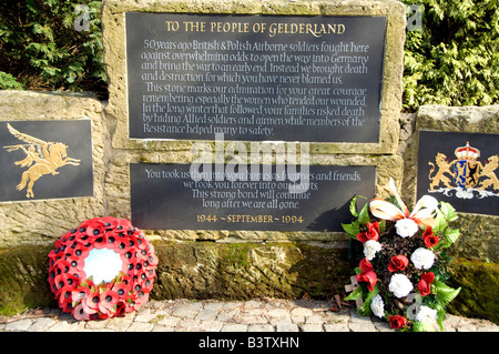 Netherlands (aka Holland), Arnhem, Oosterbeek. Hartenstein (aka Airborne Museum) WWII monument. Stock Photo