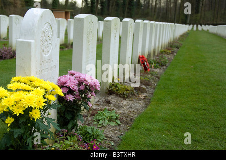 Netherlands (aka Holland), Arnhem, Oosterbeek. WWII cemetery for the Battle of Arnhem, British, Polish & Canandian forces. Stock Photo