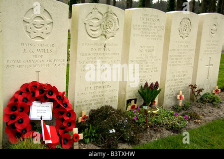 Netherlands (aka Holland), Arnhem, Oosterbeek. WWII cemetery for the Battle of Arnhem, British, Polish & Canandian forces. Stock Photo