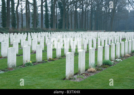 Netherlands (aka Holland), Arnhem, Oosterbeek. WWII cemetery for the Battle of Arnhem, British, Polish & Canandian forces. Stock Photo