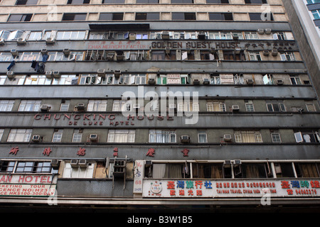 Chungking Mansions, Kowloon, Hong Kong Stock Photo
