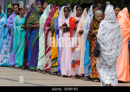 Procession outside the Infant Jesus Church in Bangalore India Stock Photo