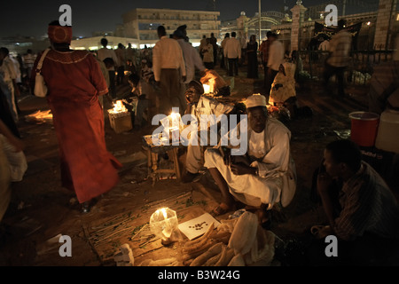 Souq al-Arabi, the center of Khartoum, Sudan Stock Photo