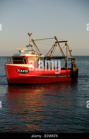 Sea View at sunset in Hastings, East Sussex Stock Photo - Alamy