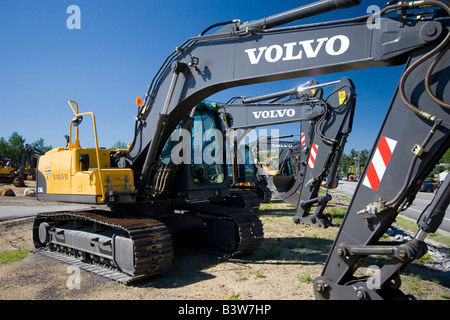 Volvo excavators. Stock Photo
