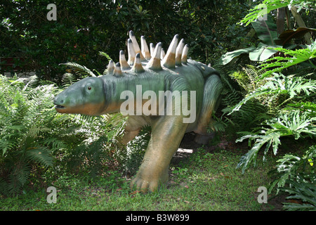 Gastonia dinosaur at Dinosaur World, Plant City, FL Stock Photo