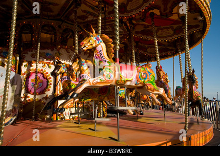 Fairground carousel, UK Stock Photo