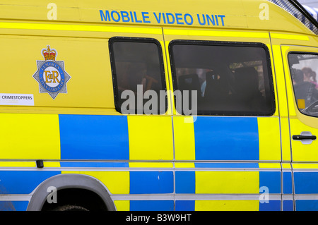 Police mobile video unit Stock Photo