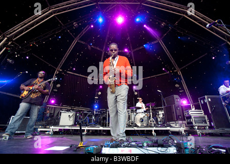 Jazz saxophonist Soweto Kinch Birmingham England UK Stock Photo