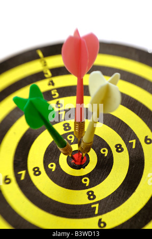 Arrows on target Stock Photo