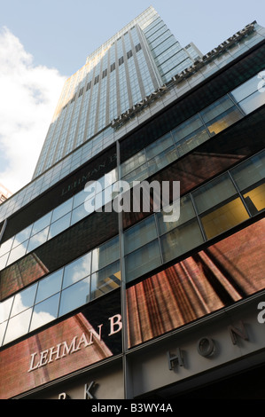 New York NY 15 September 2008 Lehman Brothers declares bankruptcy Stock Photo