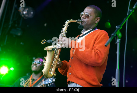 Jazz saxophonist Soweto Kinch Birmingham England UK Stock Photo