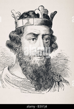 King Alfred the Great circa 847/849 - 899 Stock Photo