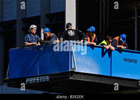 Construction / A Commercial Building Development is under Construction.Melbourne Victoria Australia. Stock Photo
