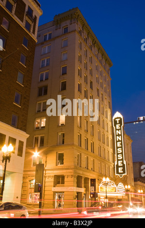 The historic Tennessee Theatre, opened in 1928 in downtown Knoxville, is the official State theatre of Tennessee. Stock Photo