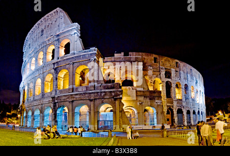 Rome's Colosseum at night High resolution Stock Photo