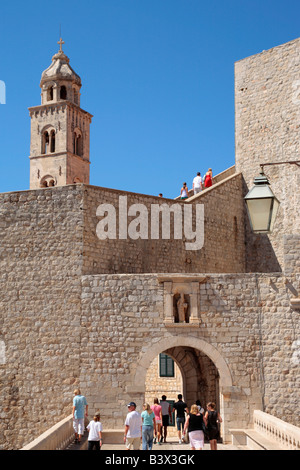inside the old town of Dubrovnik, Republic of Croatia, Eastern Europe Stock Photo