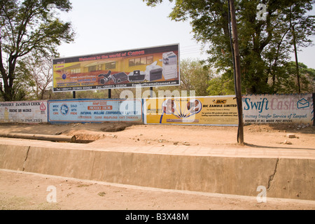 Billboard advert for bic pens Lusaka Zambia Africa Stock Photo