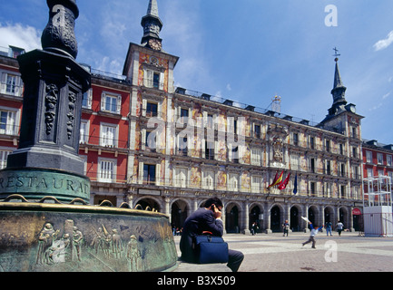 Casa de la Panaderia Plaza Mayor Madrid Spain Stock Photo