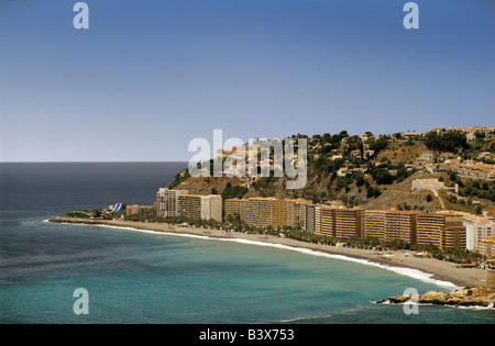 Resort town of Almunecar at Costa Tropical Andalusia Granada Province Spain Stock Photo