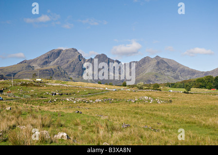 Cuillin Hills from the road to Elgol Isle of Skye Scotland Stock Photo