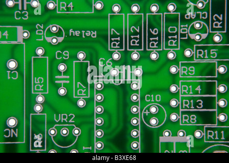 Close Up Of Circuit Board Stock Photo