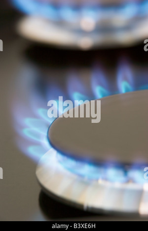 Close Up Of A Natural Gas Stove Stock Photo