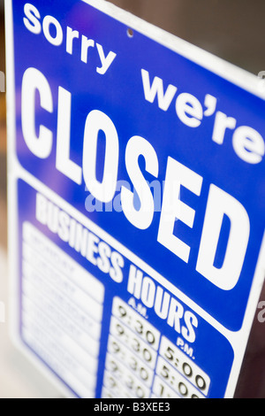 Store Hours Sign Stock Photo - Alamy